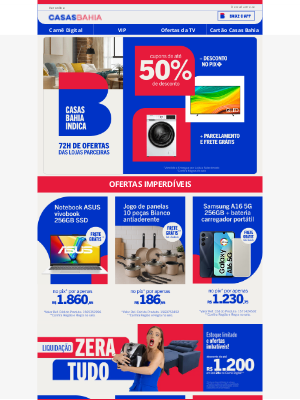 🚨 Começou o 72h de Ofertas! 🚨