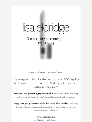 Lisa Eldridge - Save the Dates