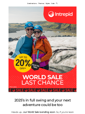 Intrepid Travel (India) - Your window to save is closing