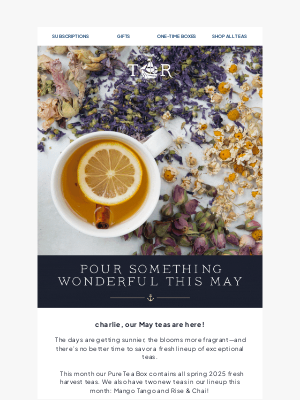 Simple Loose Leaf - A Sneak Peek at our April Tea Boxes 🪻
