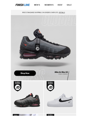 Finish Line - Nike Air Max 95 OG: Now Unlocked at Finish Line