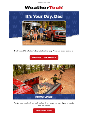 WeatherTech - Dads, You Deserve It
