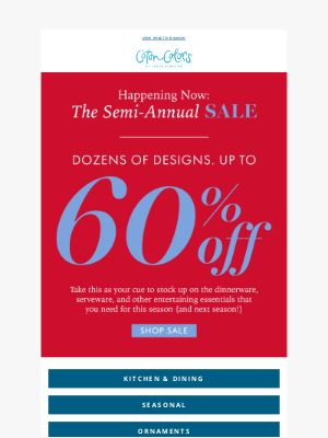 Coton Colors - HAPPENING NOW: Coton Colors Semi-Annual Sale