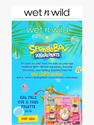 wet n wild - Explore a sea of colors! NEW SpongeBob Eye Makeup