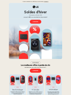 LG (France) - ❄️ SOLDES | L'innovation à prix givrés 🥶