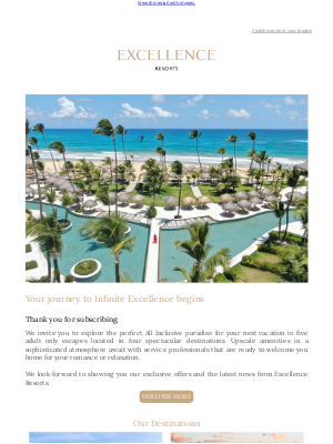 Excellence Resorts - We are delighted to meet you!