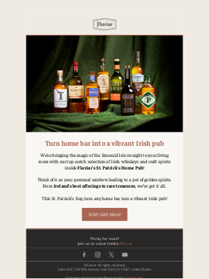 Flaviar - 🍀 St. Patrick’s Day: Stock your home pub on Irish spirits!