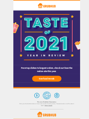 GrubHub - America’s 2021 in food, revealed!