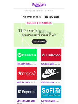 Rakuten - Open your Member Appreciation Day gift now! 💝