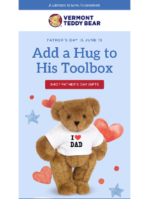 Vermont Teddy Bear - Caution: Dad May Get Mushy ⚠️
