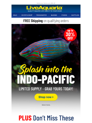 LiveAquaria - Hard. Stop. Save on exotic species ‘til midnight