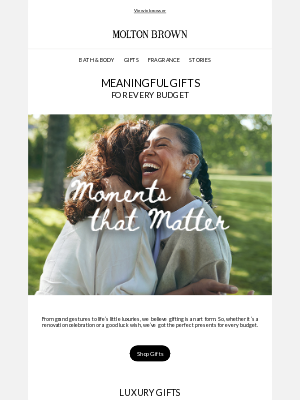 Molton Brown USA - Presents For Every Personality, Occasion & Budget