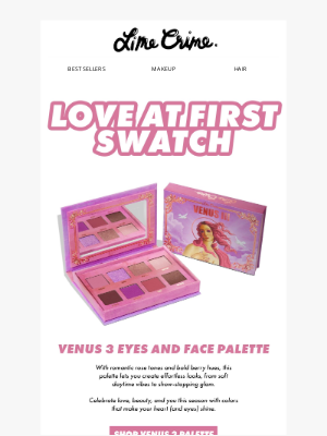 Lime Crime - Love at first swatch 💕