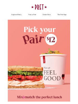 Pret A Manger - Pick your Pair is back!