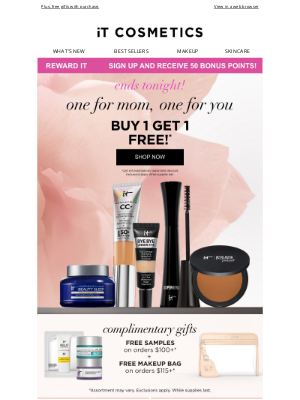 IT Cosmetics - LAST DAY! Buy One, Get One Free ends TONIGHT!