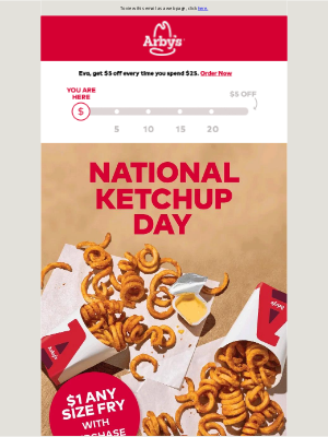 Arby's - 🚨 Ending soon: $1 Any Size Fry