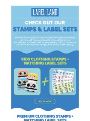 Label Land - The Cutest Name Stamps + Matching Labels = Perfection! 🍍 🍓