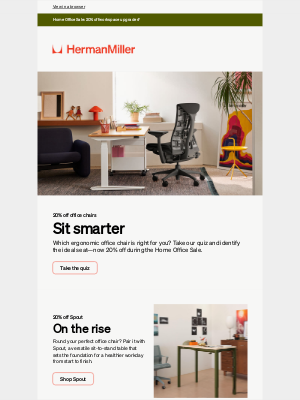 Herman Miller - 20% off: Your ideal office chair awaits