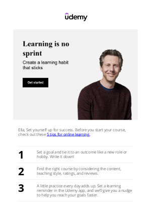 Udemy - Ella, here are some tips for learning on Udemy