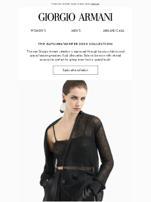 Armani - The Autumn/Winter 2025 Collection Preview