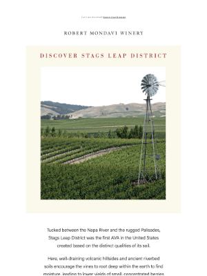 Robert Mondavi Winery - Discover the wines of Stags Leap District
