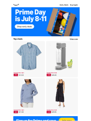 Amazon - Prime Day is July 8-11!