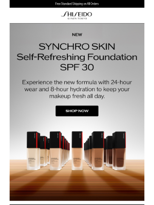 Shiseido - Minimize Pores With NEW Synchro Skin Foundation