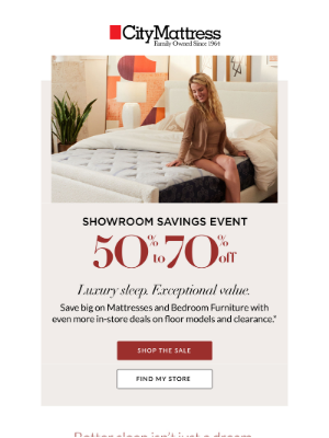 City Mattress - Up to 70% Off Luxury Mattresses & Bedroom Furniture
