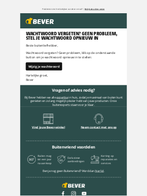Bever (Netherlands) - Wijzig je wachtwoord