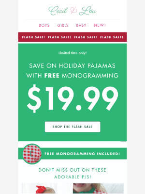 Smocked Threads by Cecil and Lou - 🎉$19.99 FLASH Sale with FREE monograms!
