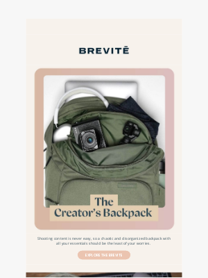 Brevitē - Say less - we've made the perfect creator backpack