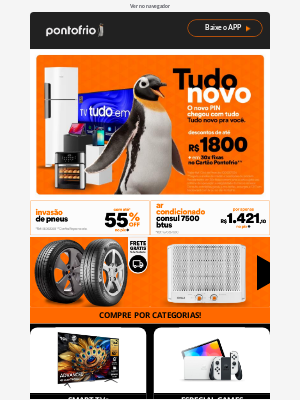 Pontofrio (Brazil) - Os Pinguins chegaram com mais ofertas!🐧