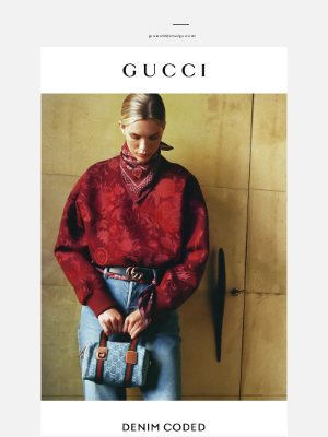 Gucci (Japan) - デニム素材の新作Mini GG ハンドバッグ