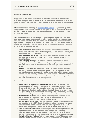 Rent the Runway - We Heard You — June 2025 Edition