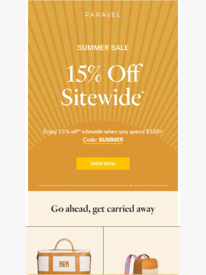 Paravel - The SUMMER Sale is on