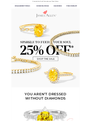 James Allen Rings - Hi Sale! 25% Off Fancy Yellow Diamonds