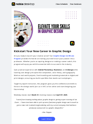 Noble Desktop - Looking for a New Career? Try Graphic Design!