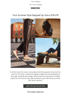 Geox - These Deals Are Hot: Sale Up To 40% PLUS Extra 20% Off 🔥