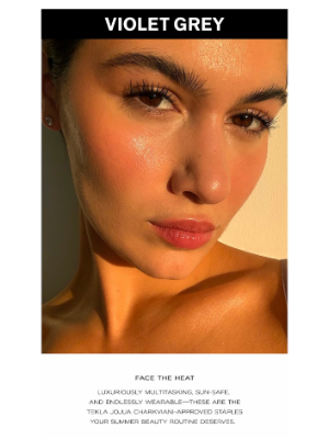 VIOLET GREY - Summer Makeup: Glow Like Tekla Jojua Charkviani
