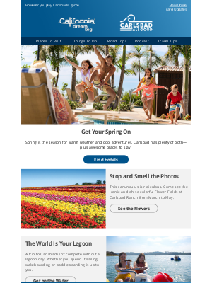 Visit California - Go Full Spring Mode in Carlsbad
