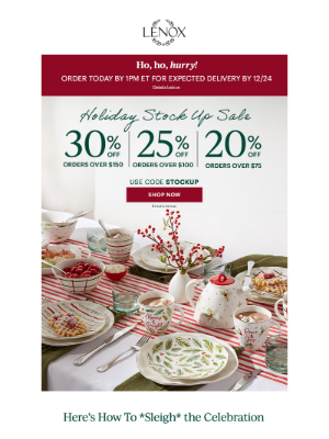 Oneida - Up to 30% Off Holiday Sale