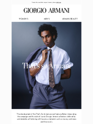 Armani - The new edition That’s so Armani