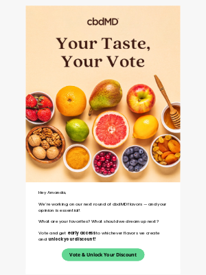 cbdMD - What flavor should we make next?