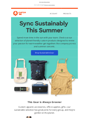 Custom Ink - Sustainable products help your brand grow