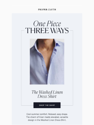 Proper Cloth - One Great Piece, Three Easy Ways