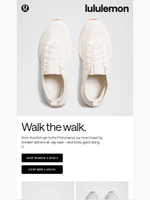 Lululemon - Meet the all-new CrossCity Sneaker