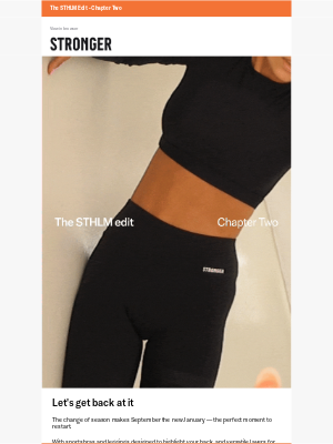 STRONGER - New in: The STHLM Edit — shop Chapter Two now!