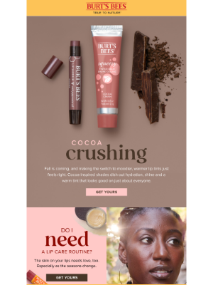 Burt's Bees - These lip tints are perfect for fall.