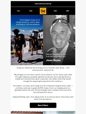 Buff - Happy Birthday to BUFF® Founder Joan Rojas 🎂
