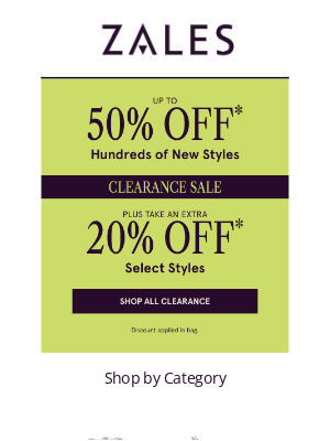 Zales - Up to 50% Off* + Extra 20% Off* Select Clearance!